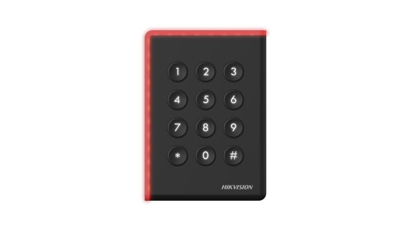 [HIK-DS-K1108AEK] Lector de tarjetas con teclado, soporta wiegand, IP65. Hikvision.