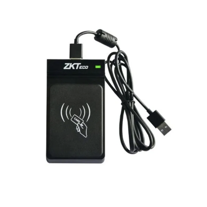 [ZKT-CR20E] Lector y Enrolador de Tarjetas de Proximidad ZKTeco CR20E USB — Registro de Credenciales RFID desde PC para Alta de Usuarios en Control de Acceso