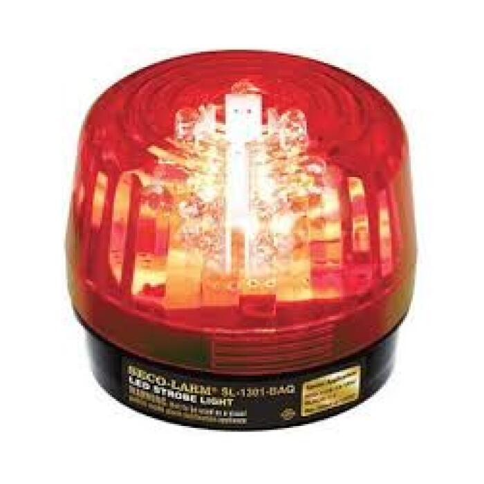 [SCL-SL-1301-BAQ-R] Luz estroboscópico LED, color rojo. Seco-Larm