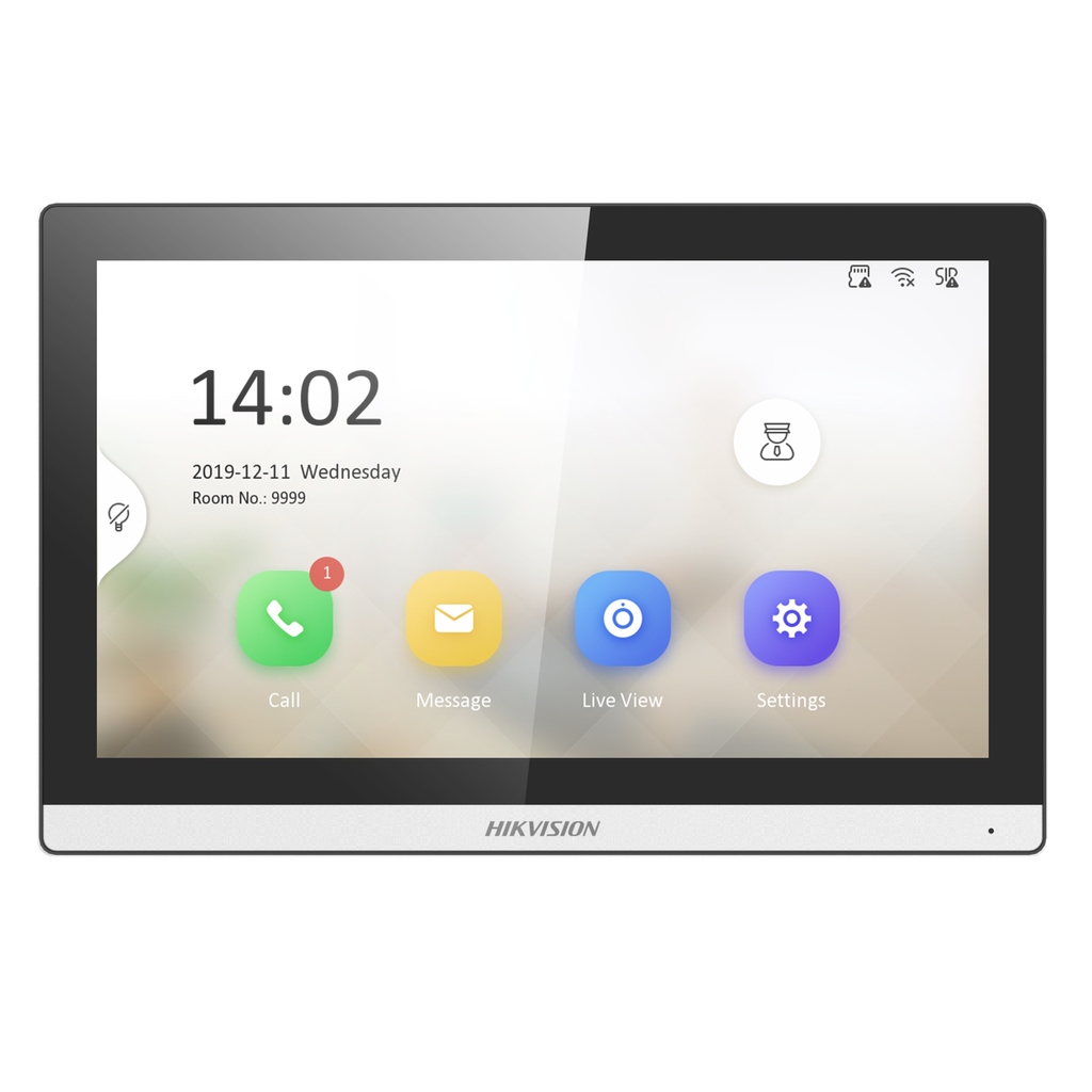 [HIK-DS-KH6350-WTE1] Monitor IP Wi-Fi táctil 7” con apertura remota y audio bidireccional