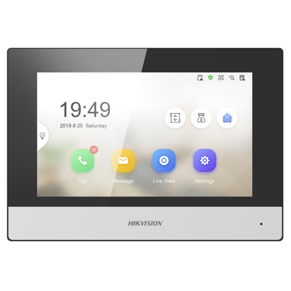 Monitor Touchscreen 7" para videoortero IP. Hikvision