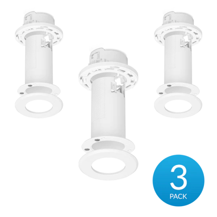 [UBT-FLEXHD-CM-3] Montura empotrada de cielorraso para U6 Mesh y FlexHD, kit de 3