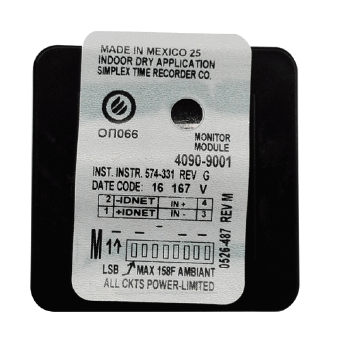 [SPL-4090-9001] Módulo de monitoreo direccionable IAM supervisado IDNET. Simplex