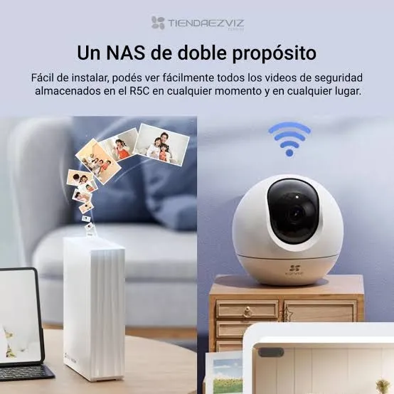 [EVI-CS-R5C-R100-8F] Almacenamiento NAS doméstico, Ezviz R5C. Soporta hasta 8TB