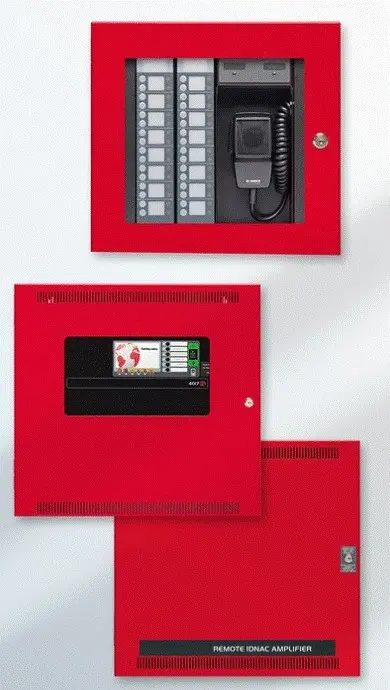 Panel Simplex 4017ES con voceo y notificación IDNAC, rojo