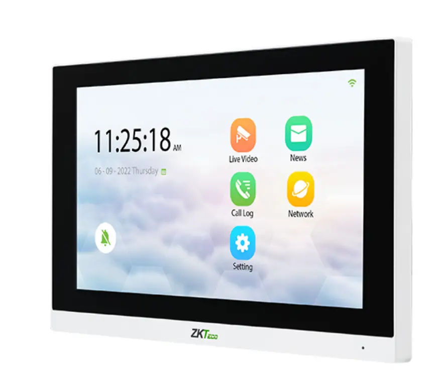 Pantalla de intercomunicación ZKTeco VT07-B01 para SenseFace