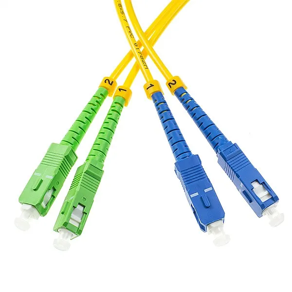 Patch Cord Óptico 09/125 SC/APC-SC/UPC Duplex 2.0M/2,0mm