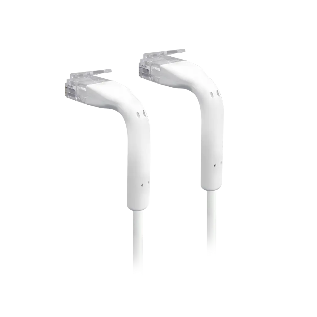 Patch cord UniFi Cat6 ultradelgado de 0.3 m con RJ45 acodable