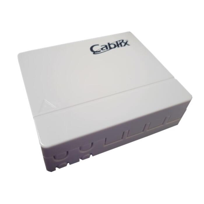[CBL-OFP-7704AIW2] Placa frontal de fibra óptica de plástico ABS para 4 puertosPuerto SC simplex o puerto LC dúplex. Cablix.