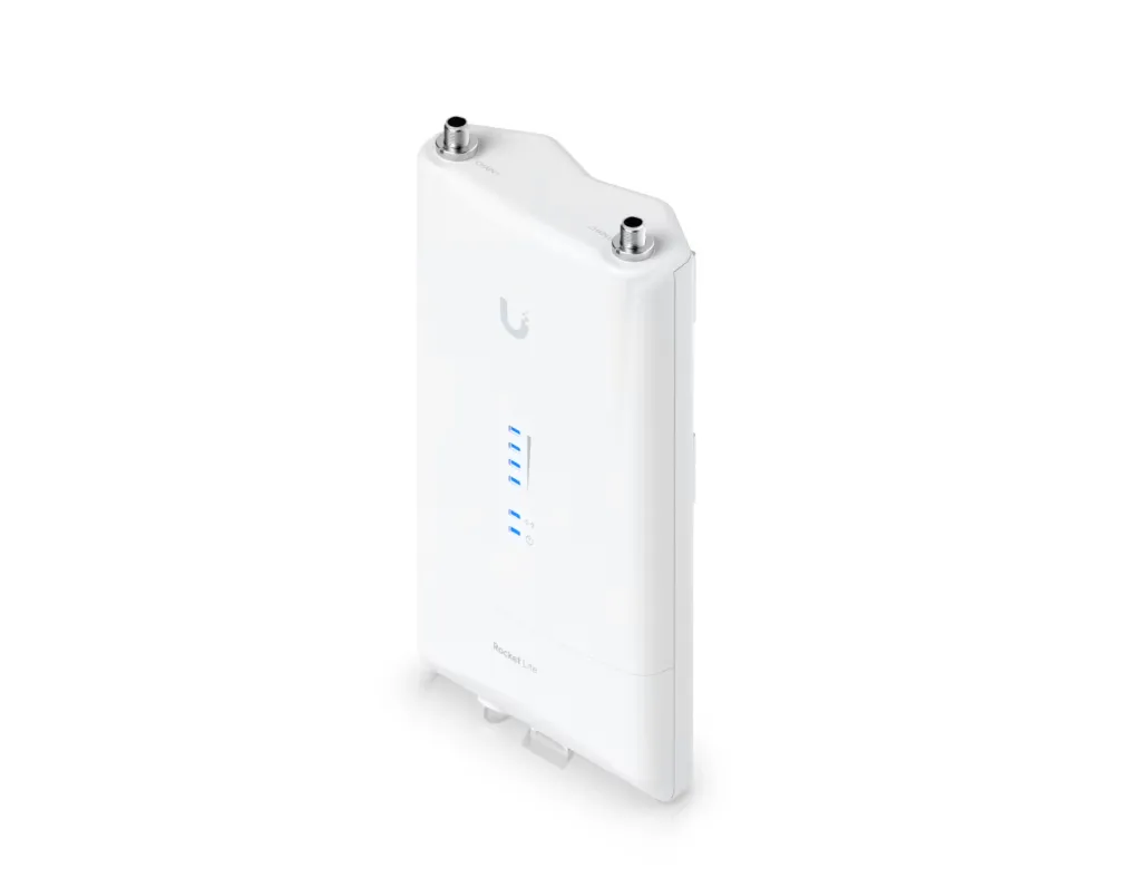 [UBT-R5AC-LITE] Rocket Lite | Estación Base airMAX ac 5 GHz · 500+ Mbps · 2×2 MIMO · PtP y PtMP