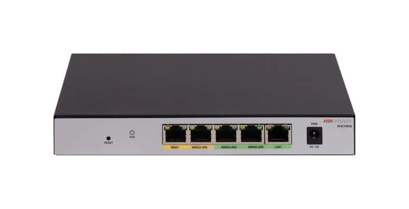 [HIK-DS-3WG105G-SI] Router Gigabit PoE+, Ideal para Access Point (AP), 5 Puertos Gigabit PoE+, 1 Puertos WAN, Hasta 100 clientes