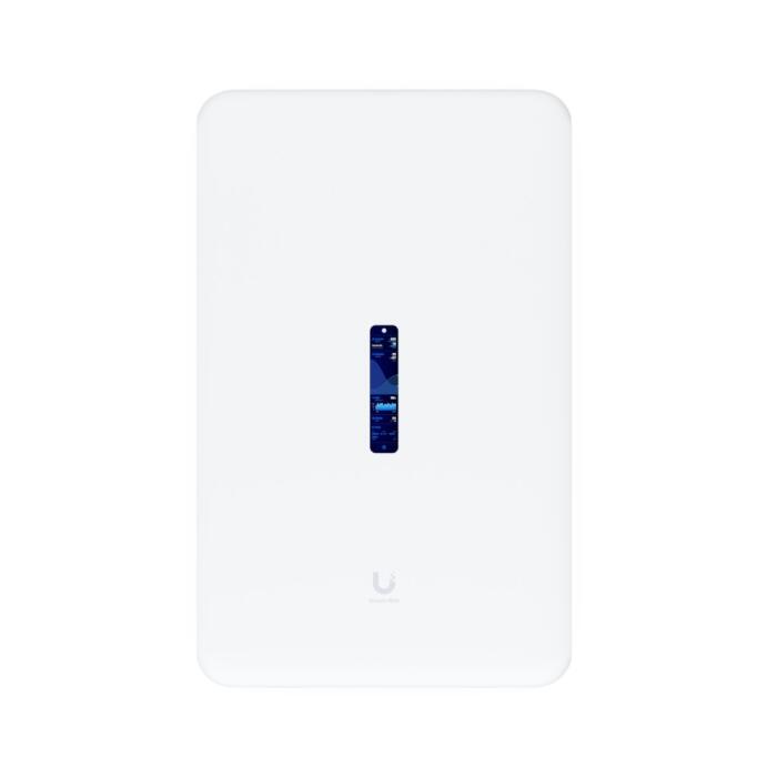 [UBT-UDW] UniFi Dream Wall UDW — Cloud Gateway todo-en-uno de pared con WiFi 6 4x4, switch de 17 puertos GbE con PoE++ (420W), NVR integrado, pantalla táctil 4.7" y uplinks 10G SFP+ para oficinas y sedes completas