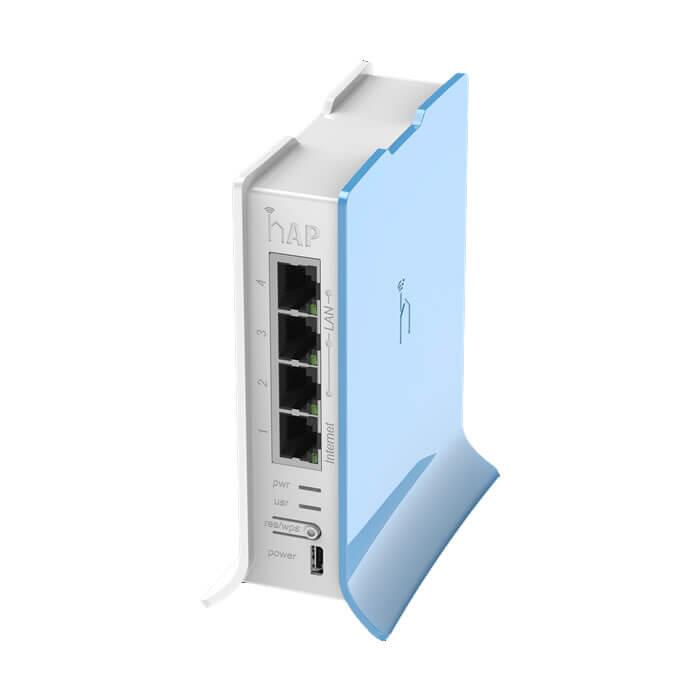 RouterBOARD MikroTik hAP Lite con 4 LAN y WiFi 2.4 GHz