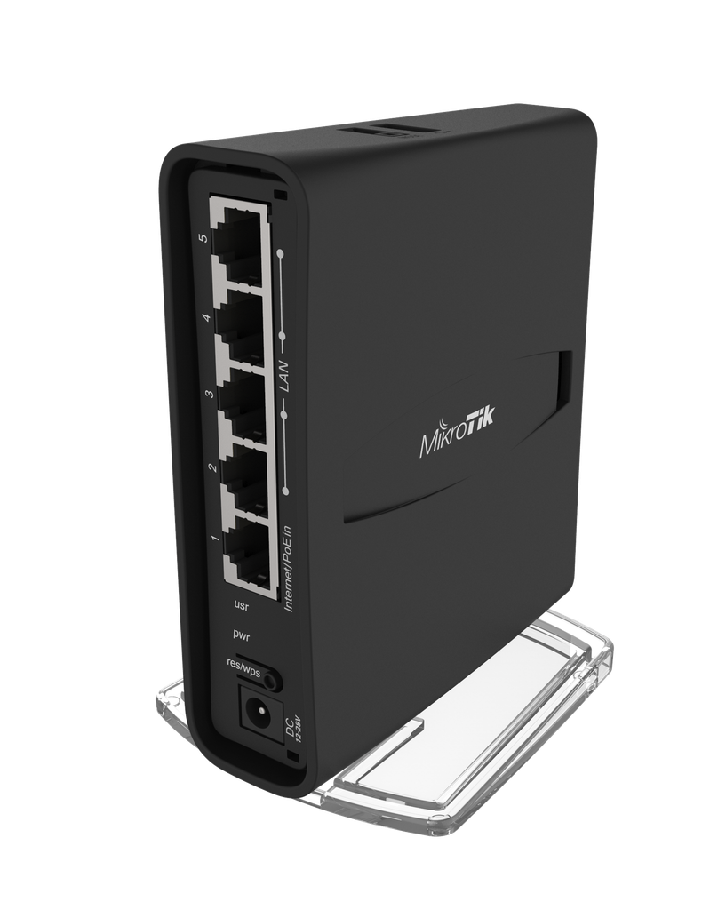 [MIK-RBD52G-5HACD2HND-TC] Router MikroTik hAP ac con 5 puertos Gigabit y WiFi doble banda