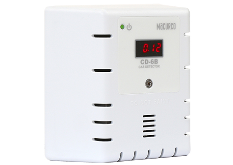 Sensor monitor de CO2 Macurco 12-24V con 3 niveles de alerta
