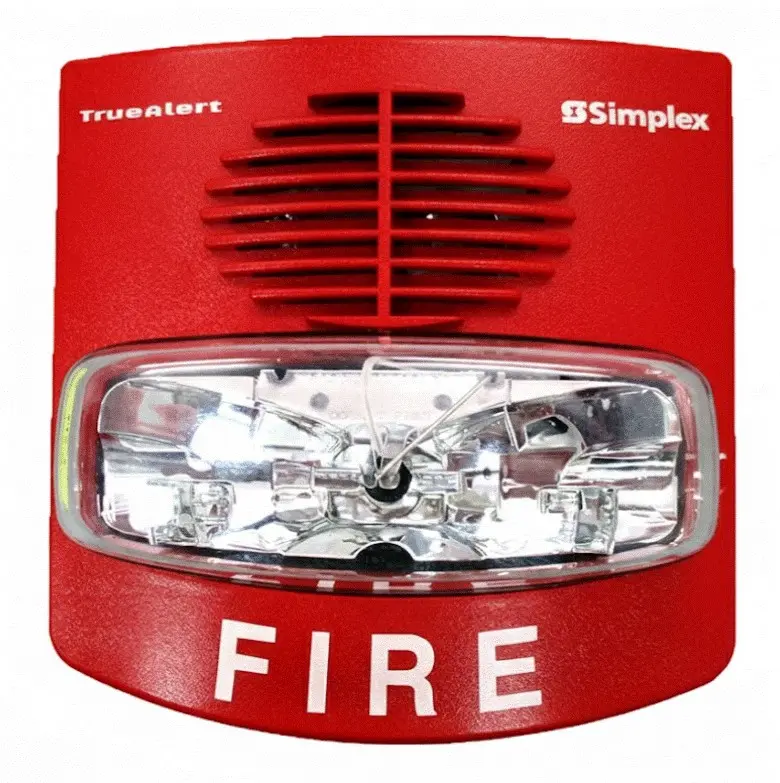[SPL-49AV-WRF] Sirena con luz estroboscópica multicandela, montaje de pared, Direccionable. Simplex