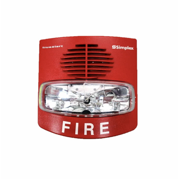 [SPL-4906-9127] Sirena Simplex con estrobo multicandela 15-30-75-100 cd, roja