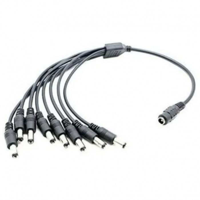 [IFL-ZK-F58A] Splitter DC, 1 hembra (jacks) a 8 machos (plug). Iflux