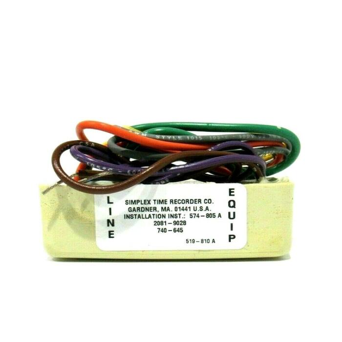 [SPL-2081-9028] Supresor de transientes en circuito de alimentación 24VCD. NAC. Simplex