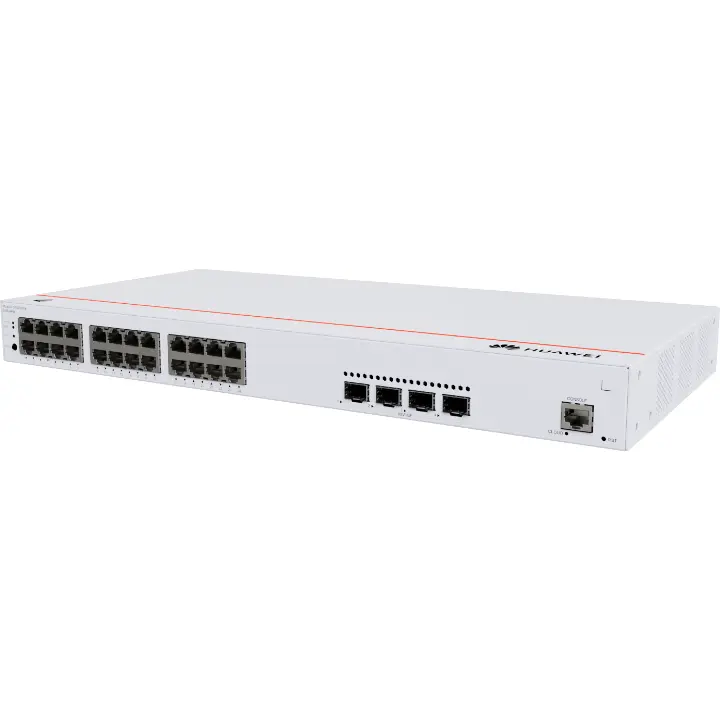 [HWE-S220-24P4X] Switch 24 Puertos 10/100/1000BASE-T + 4×SFP+ 10GE PoE+ 400 W – 128 Gbps / 95 Mpps - 98012376