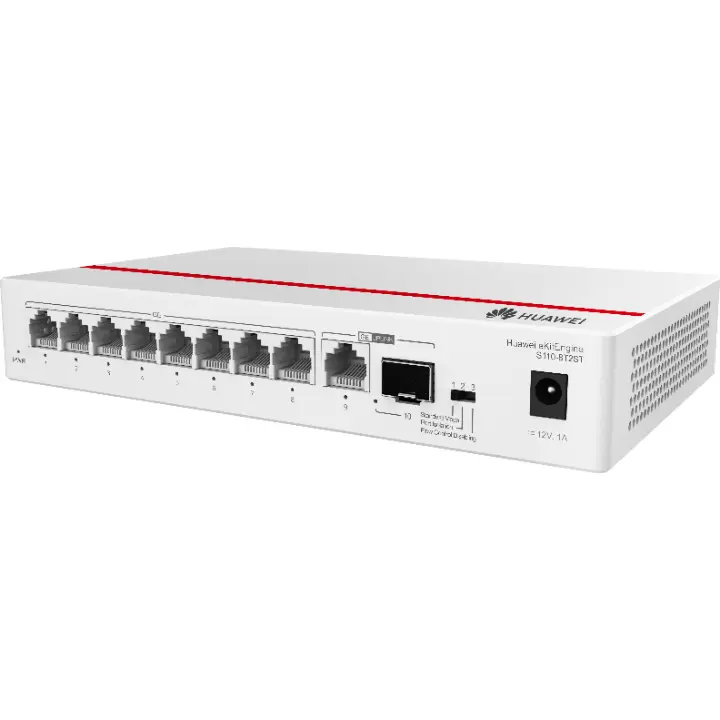 [HWE-S110-8T2ST] Switch 8 Puertos 10/100/1000BASE-T + 1×SFP GE + 1 Puerto Adicional – 14.88 Mpps - 98012199
