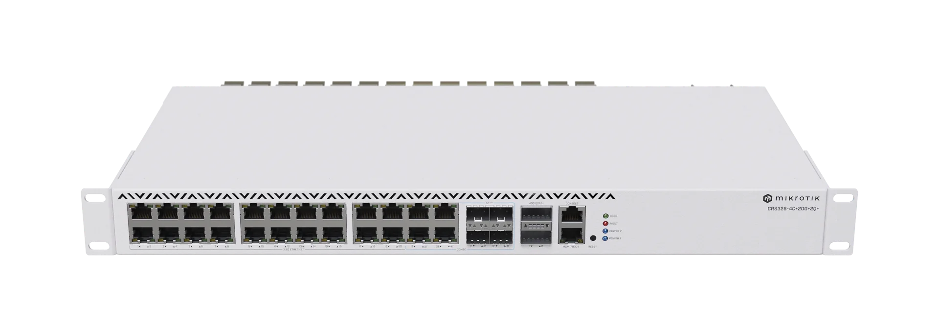 [MIK-CRS326-4C+20G+2Q+RM] Switch Alta Gama MikroTik con Puertos 2.5 Gb, Combo y 2×QSFP+ 40 Gbps