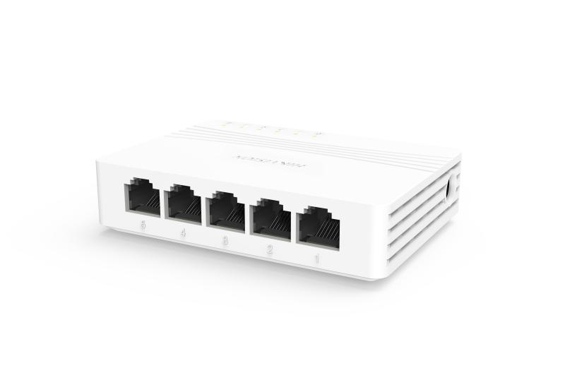 [HIK-DS-3E0505D-E] Switch Gigabit No Administrable de Escritorio con 5 puertos 10/100/1000 Mbps. Hikvision.