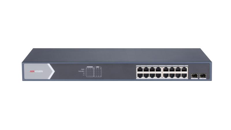 Switch Gigabit PoE+ administrable de 16 puertos con 2 SFP, 225 W