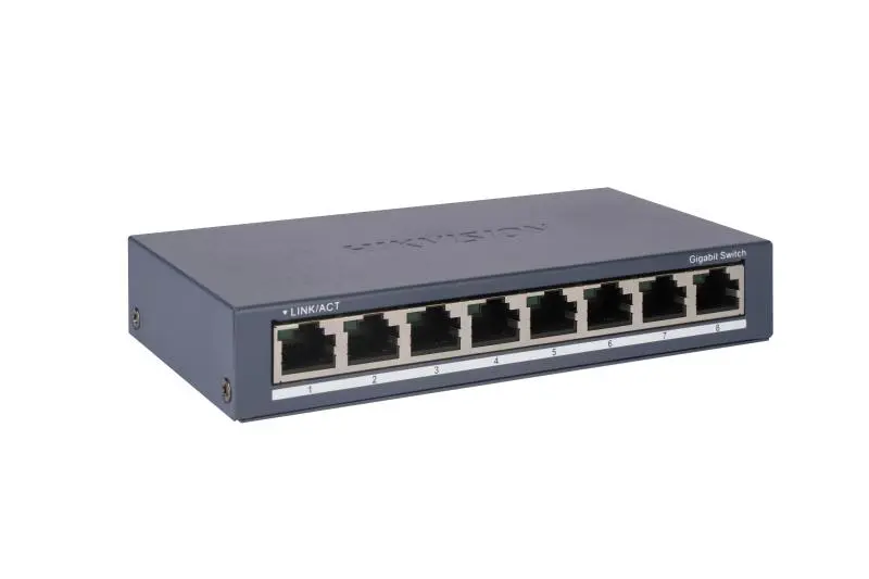 [HIK-DS-3E0508-O] Switch Gigabit, 8 puertos, 10/100/100 Carcasa metálica