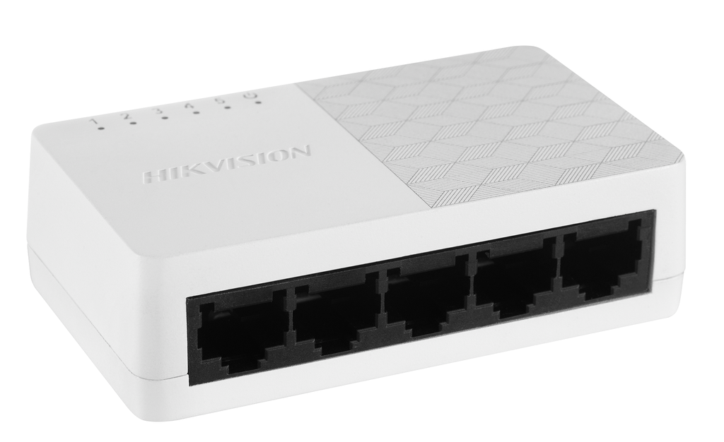 [HIK-DS-3E0505D-O] Switch Hikvision Gigabit No Administrable de Escritorio con 5 puertos 10 / 100 / 1000 Mbps