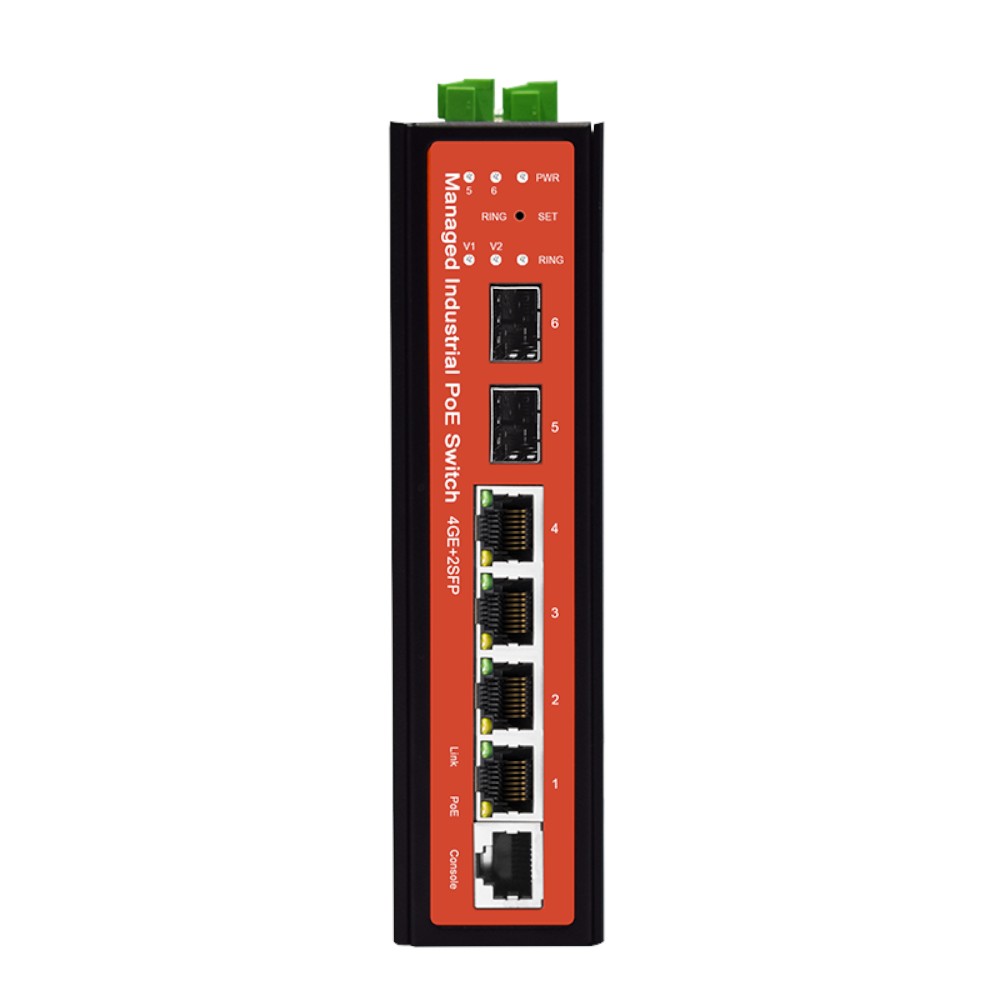 [WIT-WI-PMS306GF-I] Switch PoE gestionable L2 de 4 puertos PoE Gigabit + 2 SFP Gigabit