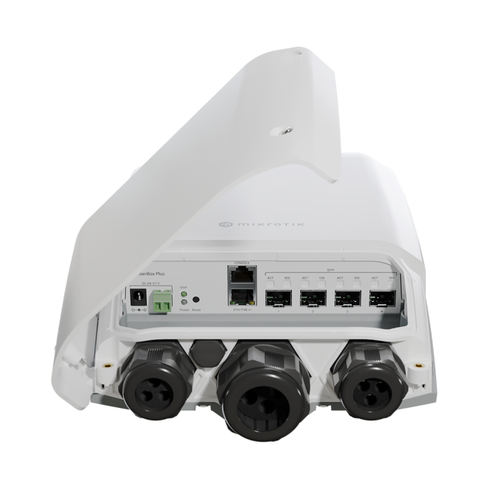 [MIK-CRS305-1G-4S+OUT] Switch administrable Sistema Operativo Dual, puerto 1G Rj45, 4 puertos 10G SFP+ para Escritorio. Mikrotik