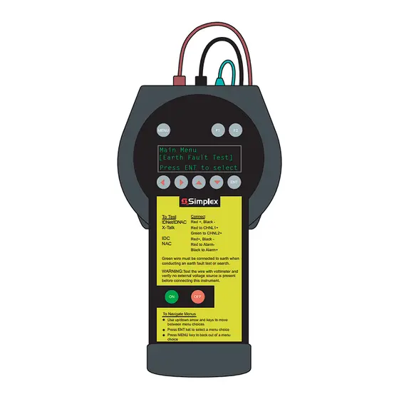 Instrumento Simplex TrueStart2 de verificación de periféricos