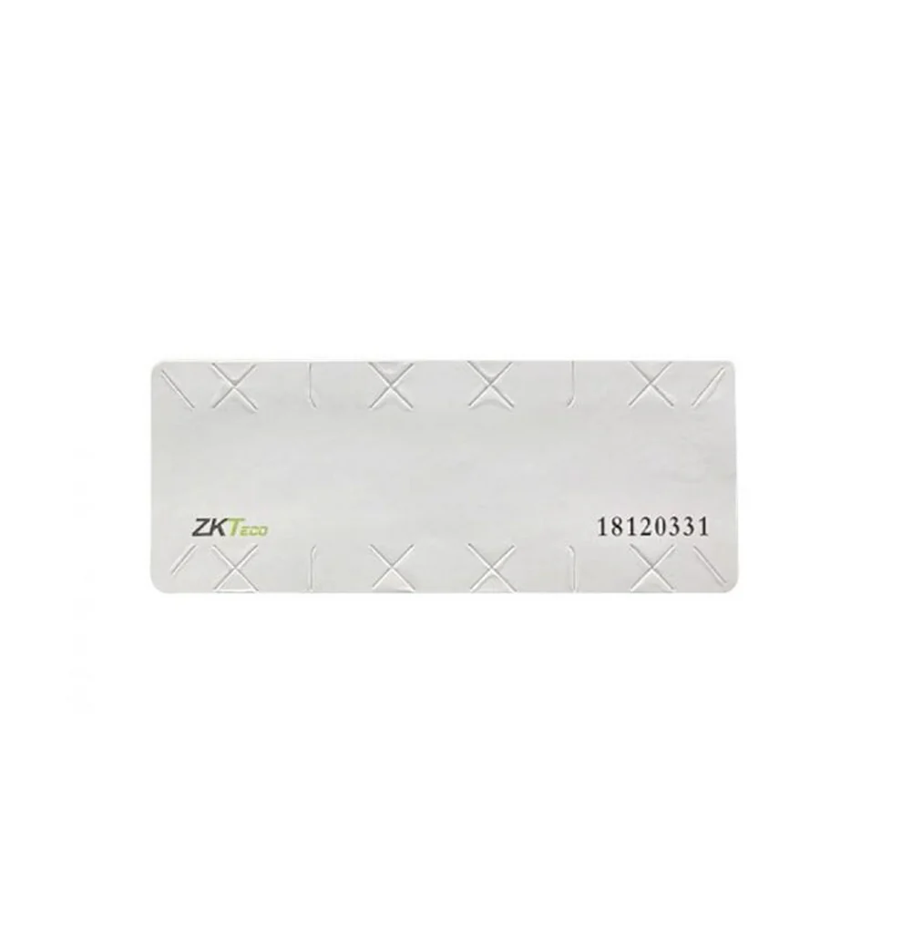 [ZKT-UHF-PARKING-TAG] Tag de Proximidad UHF ZKTeco para Control de Acceso Vehicular con Número Impreso — Etiqueta de Largo Alcance para Identificación de Vehículos en Parqueos