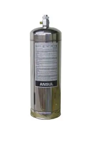[ANS-429862] Tanque de acero inoxidable, Cilindro de 3 galones (11.4 litros) para sistemas de supresión de incendios R-102. ANSUL