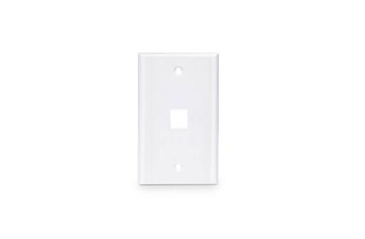 [CBL-AFP-01W-1] Tapa de 1 gang, 1P RJ, color blanco, plain, head screws.