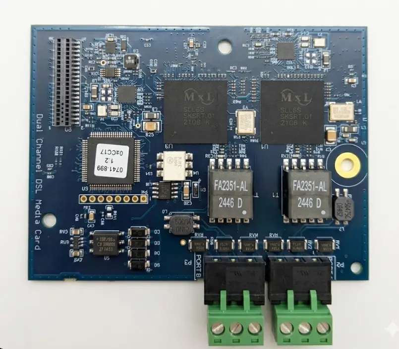 [SPL-4100-6306] Tarjeta de medios Ethernet ES NET de doble canal  (ES Net NIC Dual Channel Ethernet Media Card) para panel 4100ES Simplex.