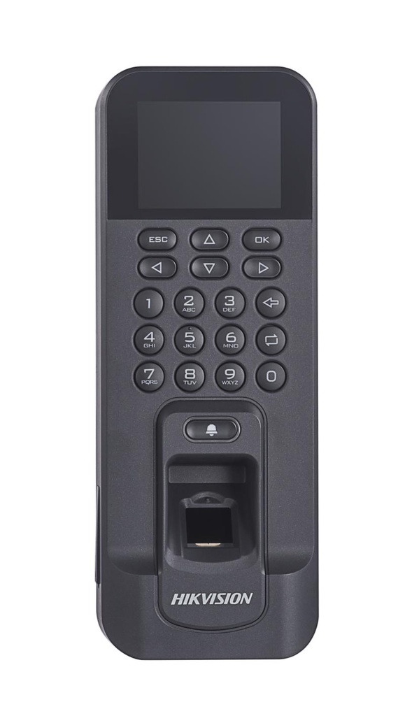 [HIK-DS-K1T804AMF] Terminal biométrico con huella y tarjeta (3000 usuarios) para control de acceso y asistencia