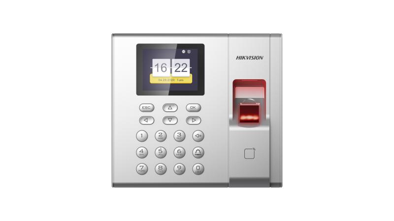 [HIK-DS-K1T8003EF] Terminal de control de acceso y asistencia, con huella dactilar y teclado. Marca Hikvision