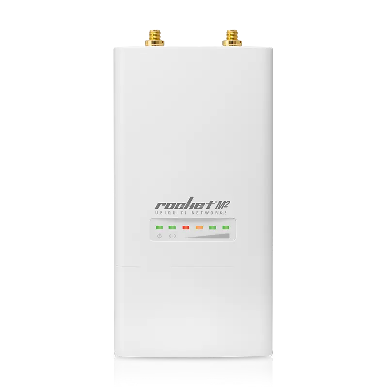 [UBT-ROCKETM2] Rocket M2 | Radio airMAX 2.4 GHz Hi-Power 2×2 MIMO · 150+ Mbps · 15+ km · Estación Base PtP y PtMP