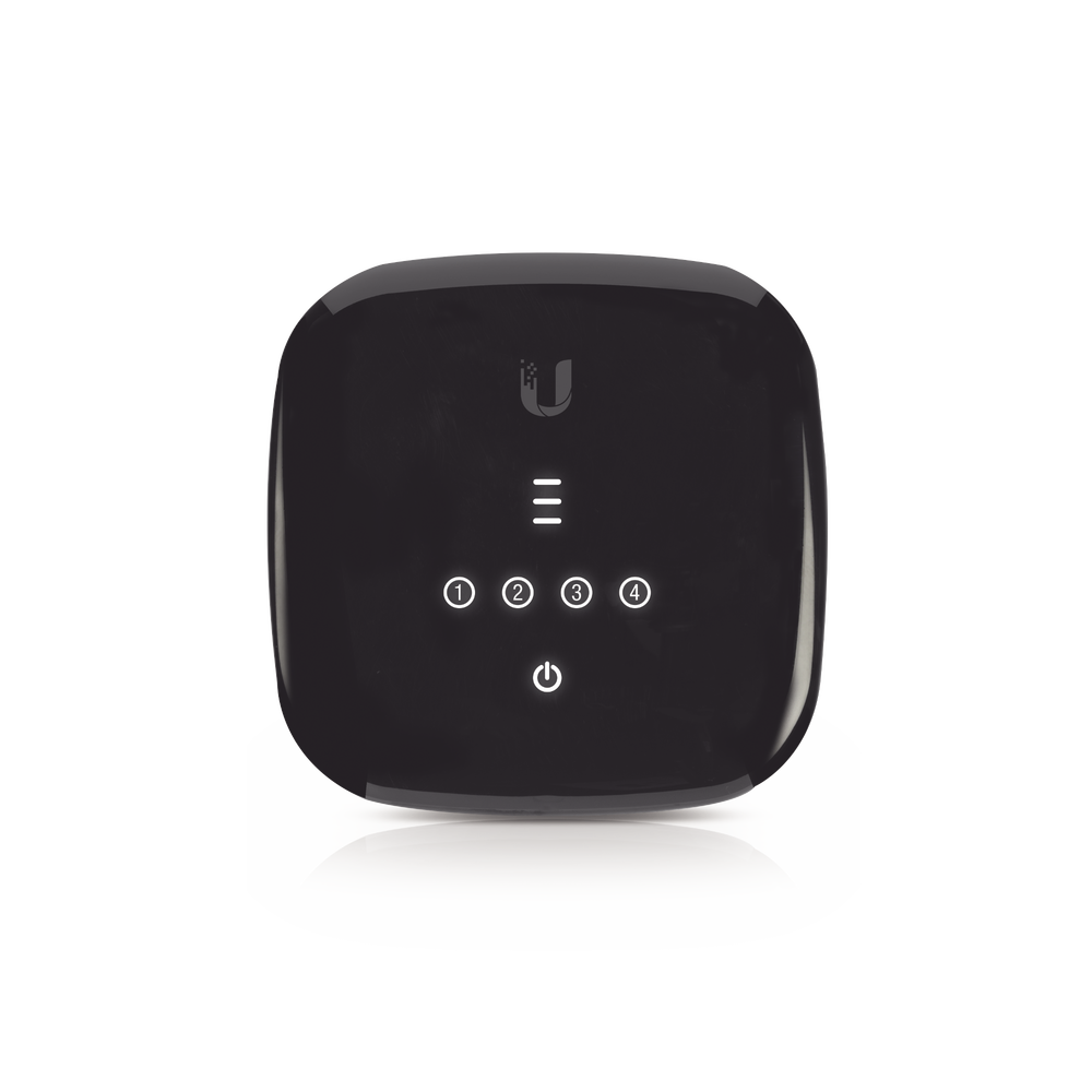 [UBT-UF-WIFI] CPE de Fibra Ubiquiti UFiber WiFi GPON (UF-WiFi) — Router ONU con WiFi 802.11n, 4 Puertos GbE y Enlace GPON de 2.4 Gbps hasta 20 km, Compatible con OLT de Terceros