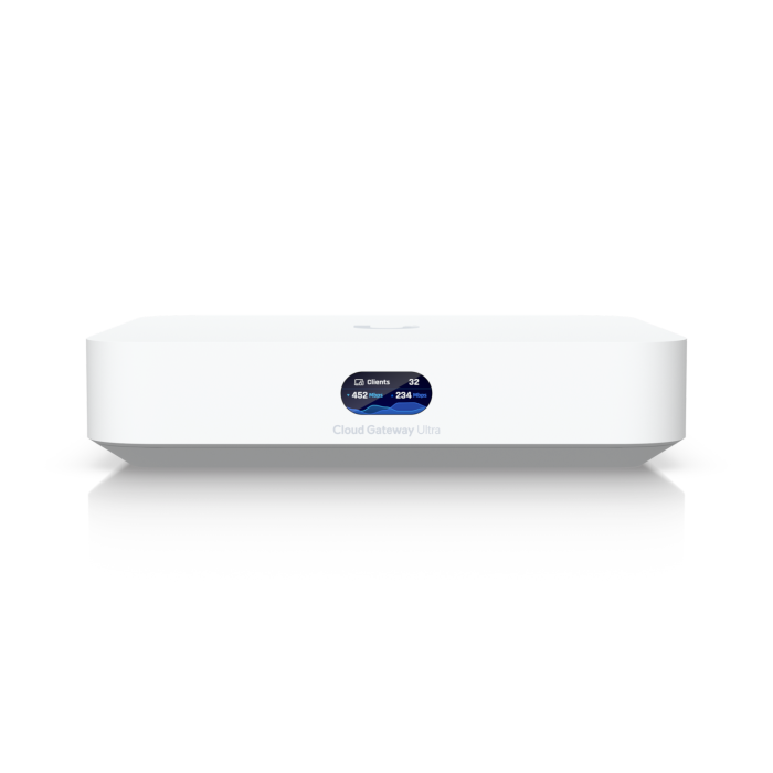 [UBT-UCG-ULTRA] UniFi Cloud Gateway Ultra UCG-ULTRA — Cloud Gateway compacto con IDS/IPS a 1 Gbps, (1) WAN 2.5 GbE, (4) LAN GbE, multi-WAN con failover, UniFi Network integrado y alimentación USB-C