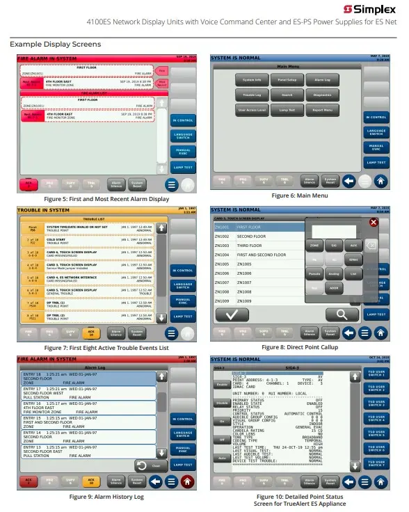 [SPL-4100-9755] Unidad de Visualización de Red (NDU) Diseñado para funcionar como centro de comando maestro y punto de anunciación de redes de incendio. Esta versión es "Non-Voice". Simplex