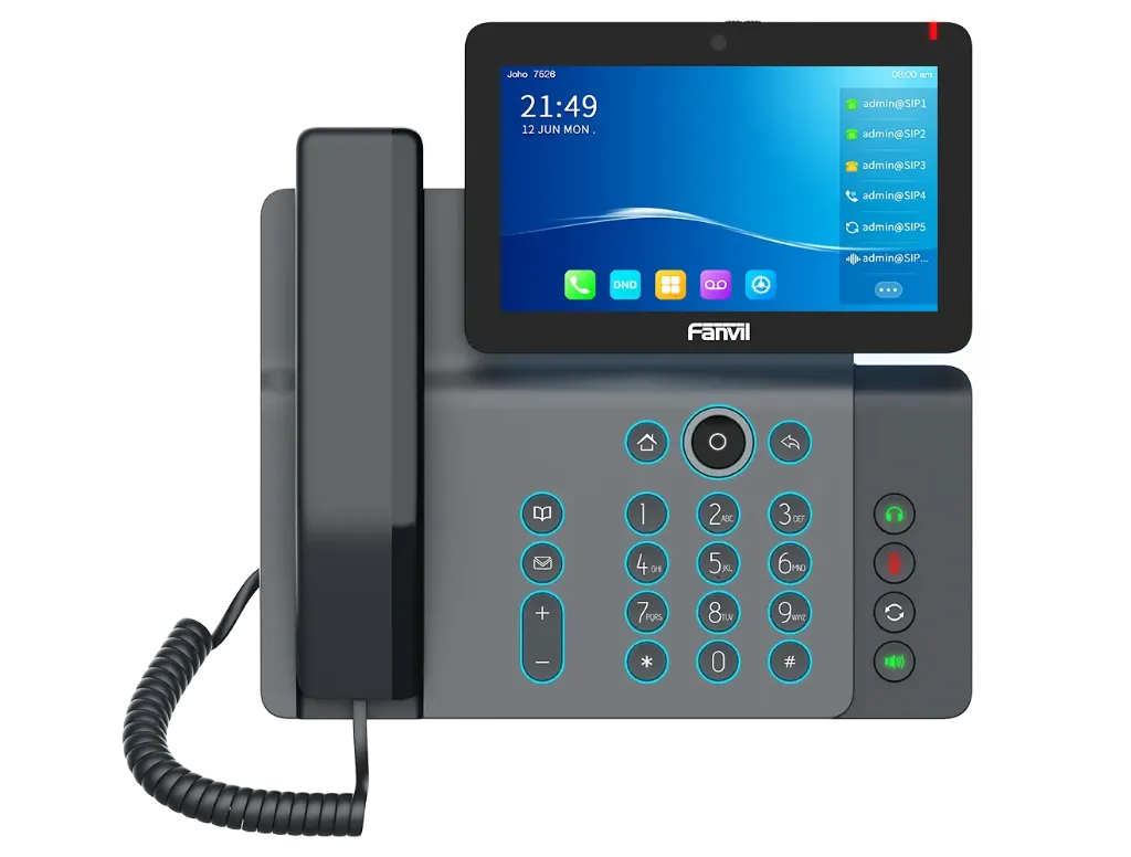[FAN-V67] Videoteléfono Fanvil de Pantalla Táctil 7” con 112 Teclas DSS, Wi-Fi, Bluetooth y Cámara 5 MP