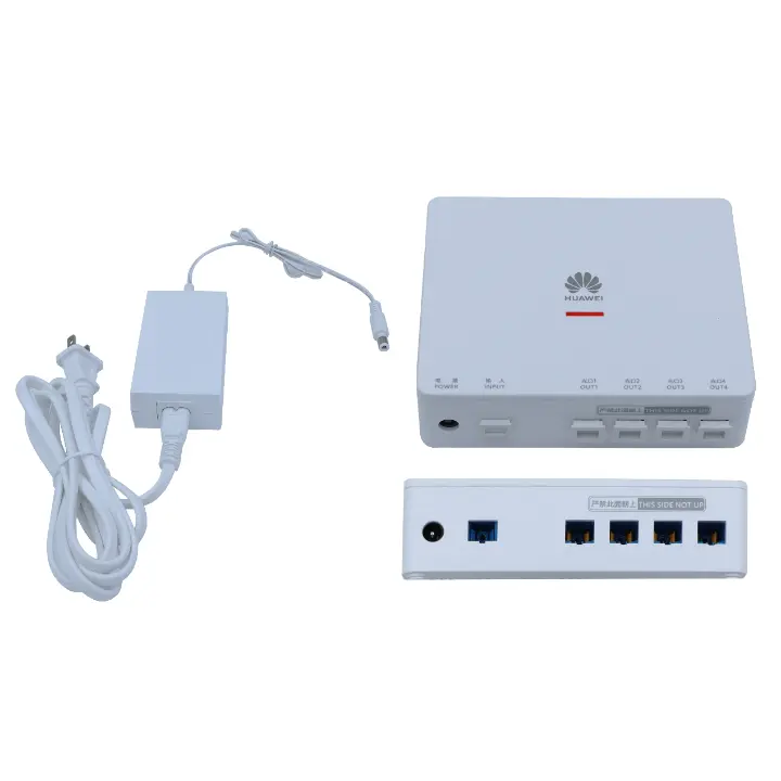 [HWE-ATB3129-S-4-SU] eKitOptiX ATB3129-S-4-SU, Unidad de Distribución Activa (ADU) FTTR de 4 Puertos, un dispositivo óptico activo que se utiliza para conectar el FTTR maestro y el FTTR esclavo. Proporciona señales ópticas y entrada de alimentación para el FTTR esclavo.