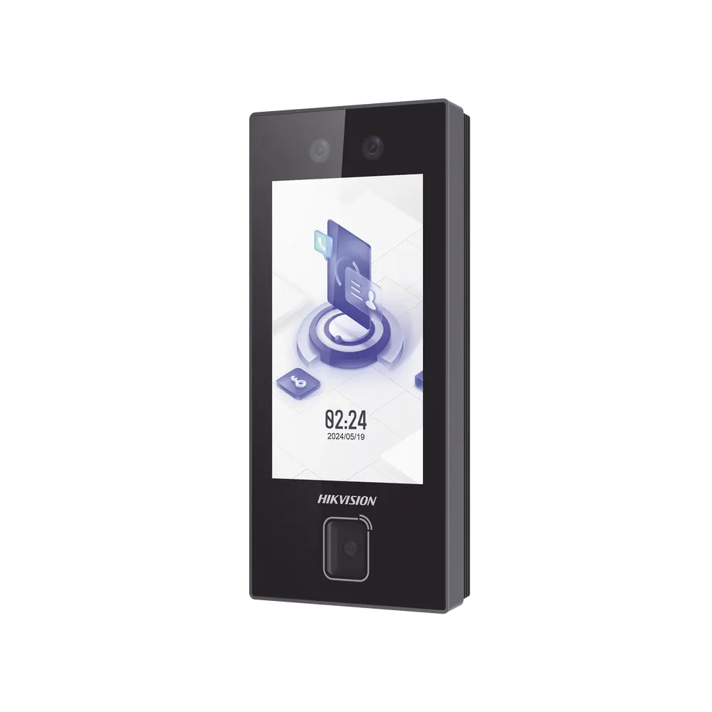 Terminal Facial Min Moe WiFi, Stand Alone, Lector de QRs Físico de Alta Velocidad, 3000 Rostros, Pantalla 4.3", Administrable en la Nube con HikConnect Teams, IP65