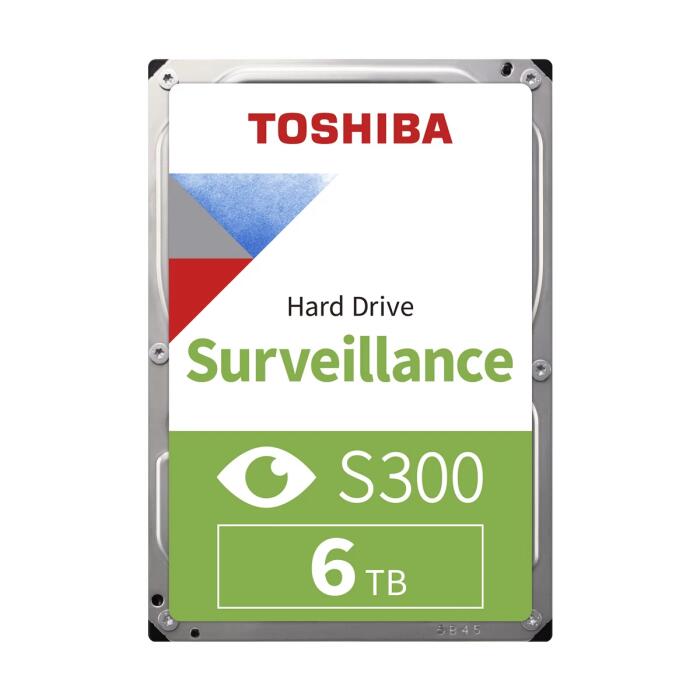 Disco duro interno de vigilancia S300 de 6TB de 3,5" - CMR SATA 6 Gb/s 7200 RPM caché de 256 MB. Toshiba
