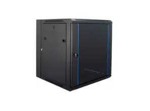 [IFL-IFT-WMD-6060-6U] Gabinete de pared MZH de doble sección Ancho 600 - Profundidad 600 - 6U, puerta de vidrio templado, 3 cerraduras  Marca Iflux
