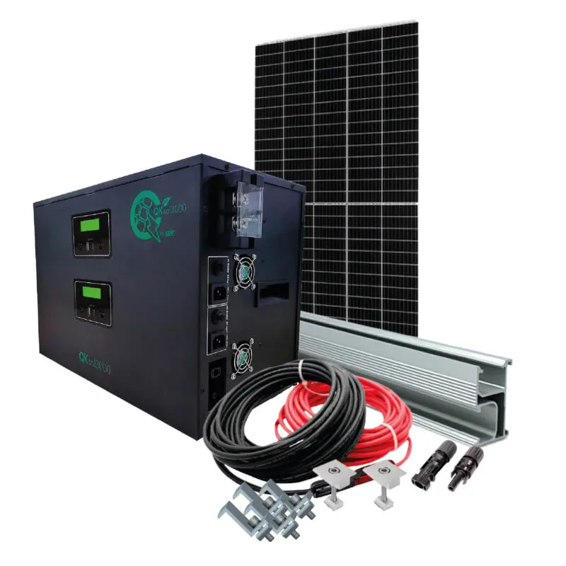 Kit de QKsol3000, con panel solar de 590W, con cables y Accesorios de Montaje 2026