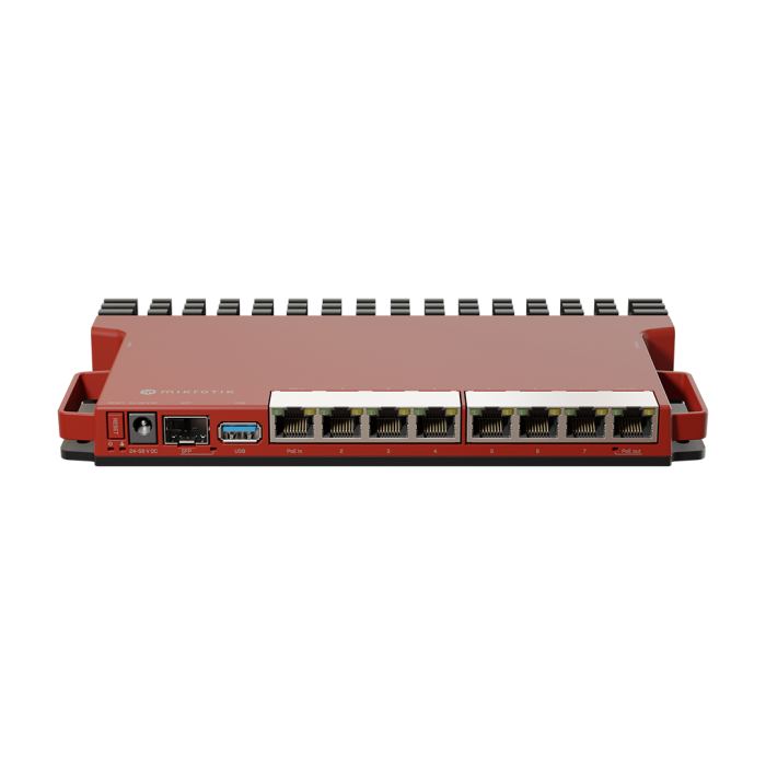 xxxRouter L009IGSRM con 2 núcleos de CPU, 800Mhz, RAM 512MB, 8 ptos 10/100/1000, 1 SFP 2.5G para montaje en Rack